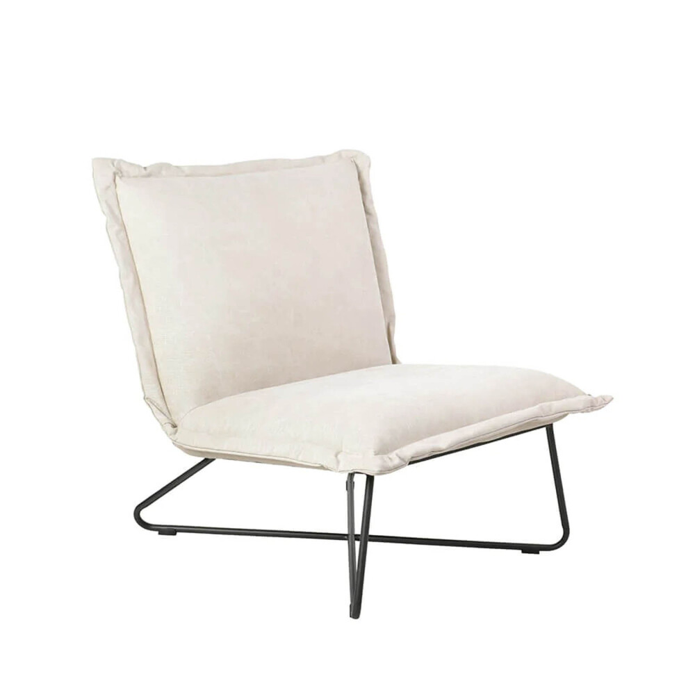 BUTACA METAL-Y-TELA NATURAL-BEIGE ARUBA BEIGE