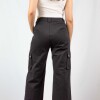 Pantalon Cargo Cropped Black
