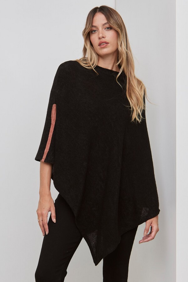 Poncho Ribete NEGRO