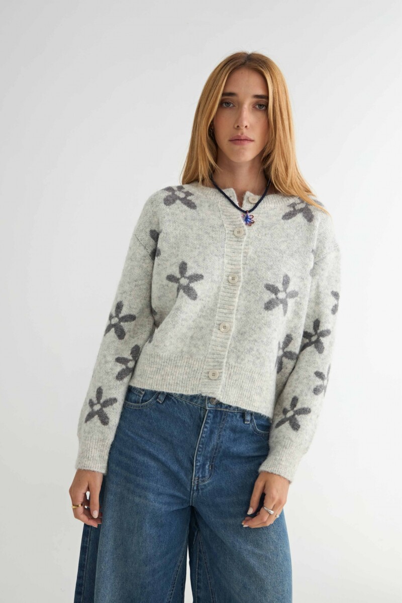 CARDIGAN MARGARITA - GRIS 