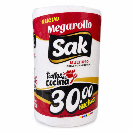 Toalla de cocina Megarollo Premium Sak x 30 metros Toalla de cocina Megarollo Premium Sak x 30 metros