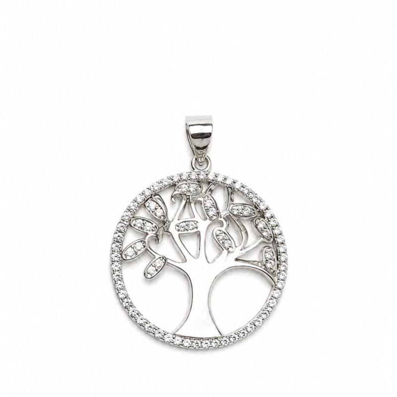 Colgante con árbol de la vida y zirconias Colgante con árbol de la vida y zirconias