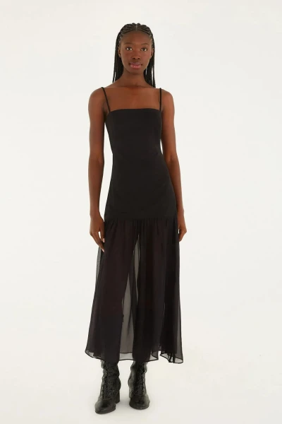 VESTIDO LARGO Negro