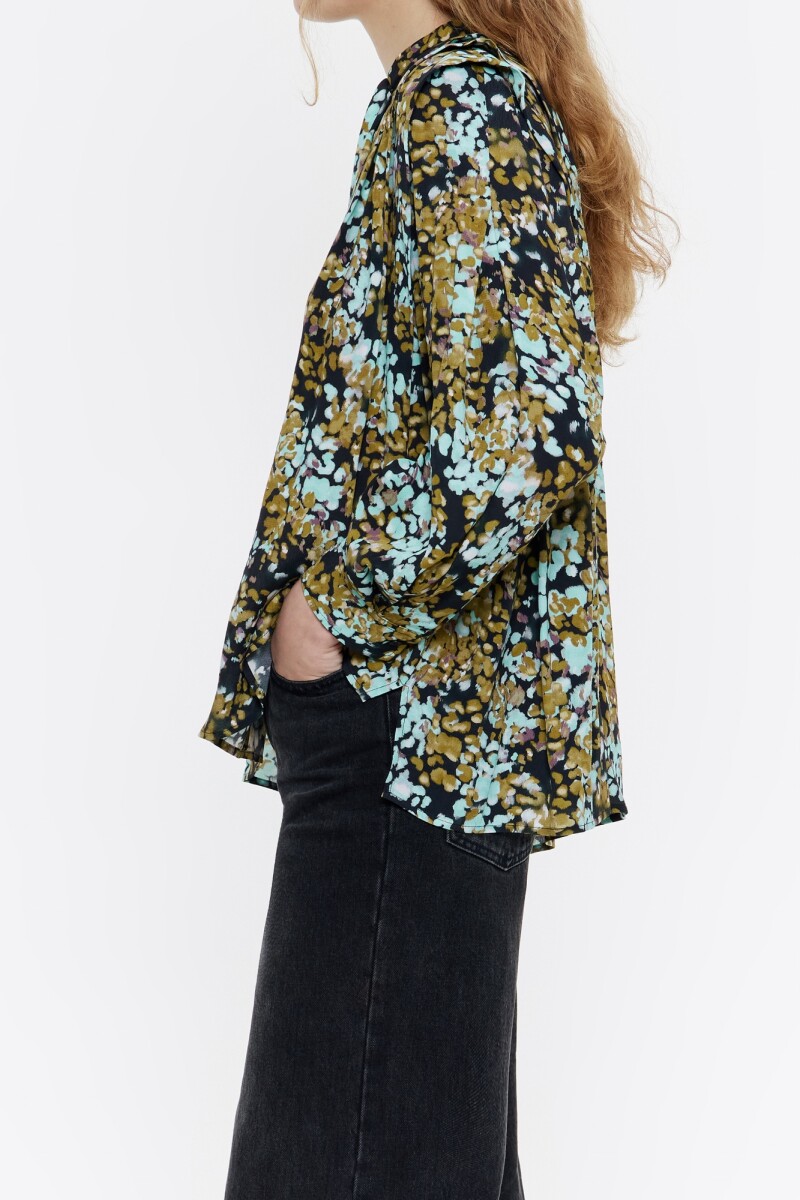 BLUSA PLIEGUES LEOMIMOSA Ocre