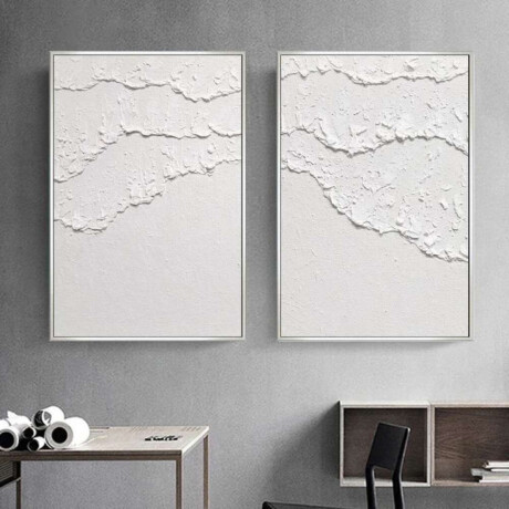 Cuadro Canvas 60X90Cm Marco Pintura Olas