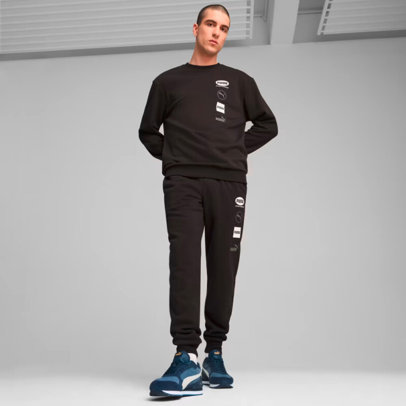 PUMA POWER GRAPHIC CREW TR Negro