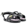 Sandalia Molekinha de Niños - 2112.771-28408 Negro-rosa Claro