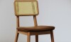 Silla de Comedor Classic - Línea Manhattan Tela Bouclé/Cuero sintético