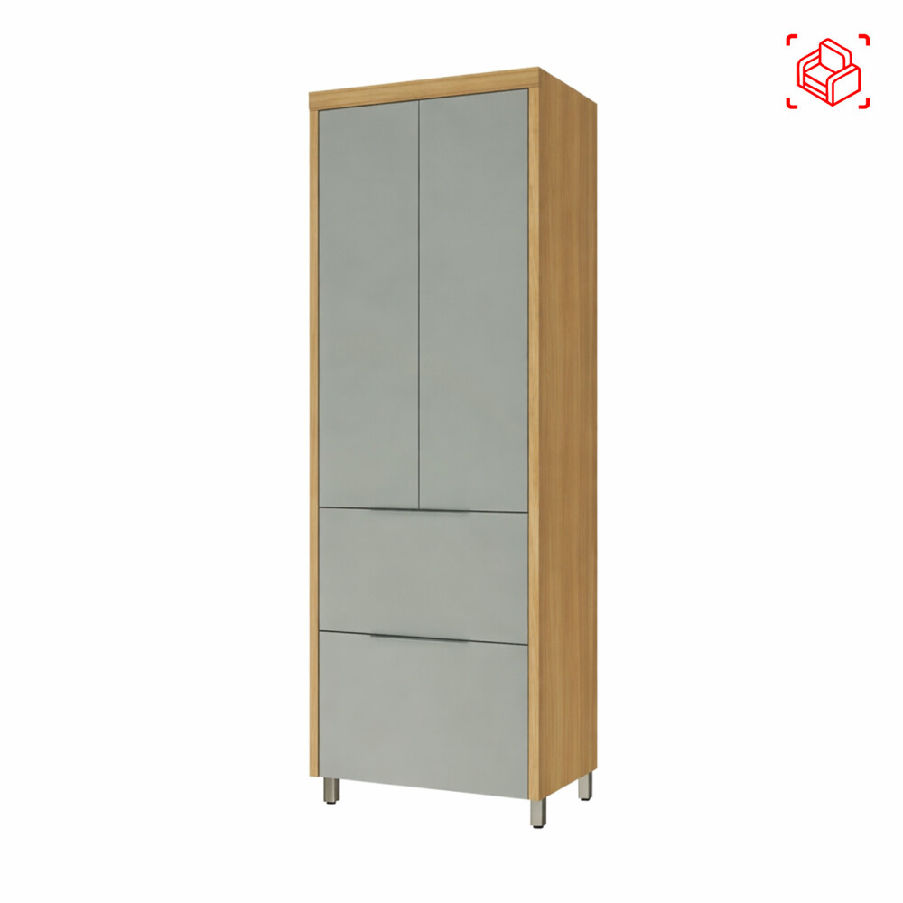 ARMARIO 70 CM MDF GRIS BERNA