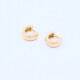 Aros oro 18k amarillo lisos chicos bombé. Aros oro 18k amarillo lisos chicos bombé.