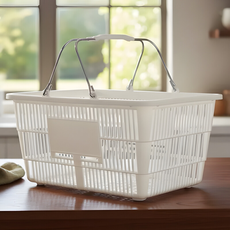 Canasto supermercado BLANCO