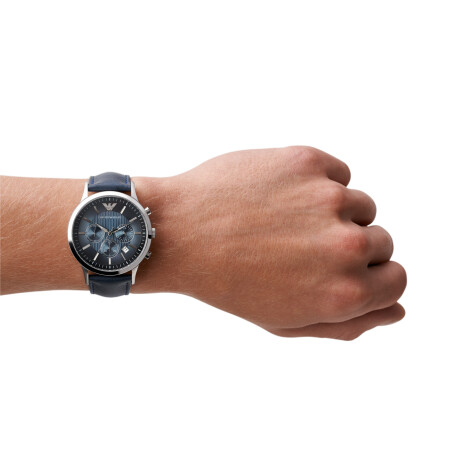 Reloj Emporio Armani Fashion Cuero Azul 0
