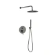 Griferia Ducha Embutir Incl Caño Roseta Telefono Y Flexible Color Gun Metal