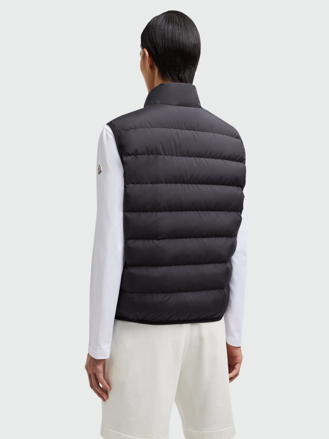 Moncler - Chaleco relleno de plumas, Contrin Negro