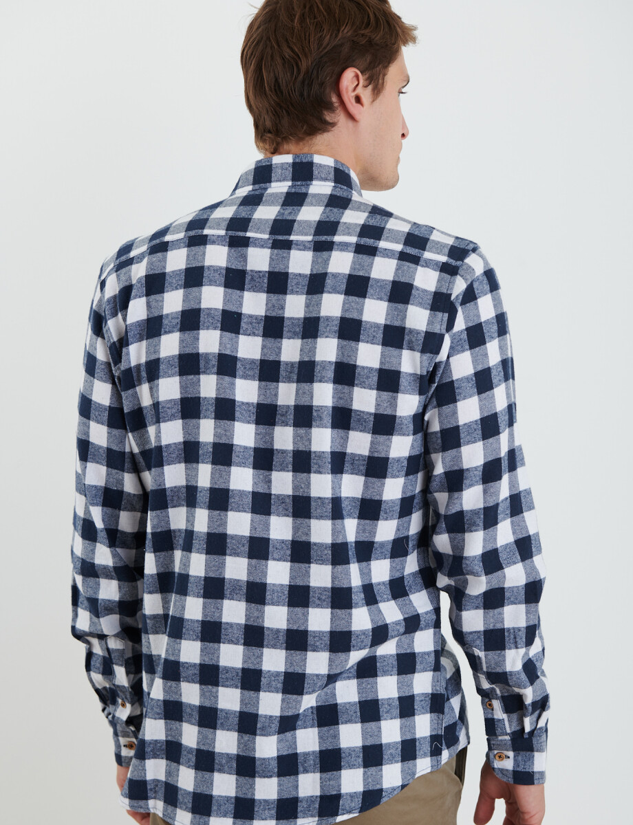 012600 CAMISA HARRY Azul Osc/bla