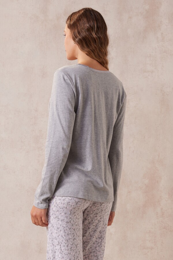 Remera De Pijama GRIS