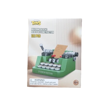 Bloque para armar retro Máquina de escribir