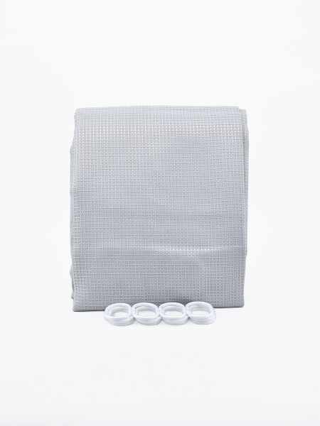 CORTINA BAÑO PANAL PREMIUM GRIS