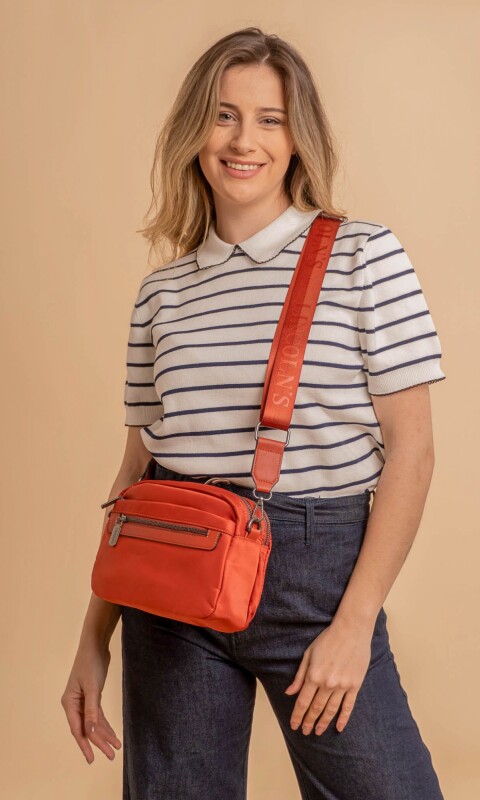 BANDOLERA MORRAL JENGIBRE LADRILLO