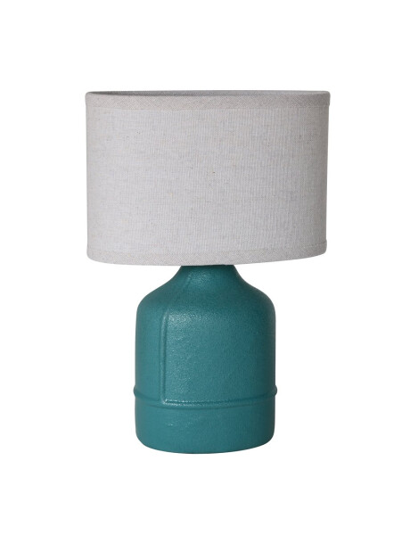 LAMPARA DE MESA CERAMICA 20x11x31CM VERDE PETROLEO LAMPARA DE MESA CERAMICA 20x11x31CM VERDE PETROLEO