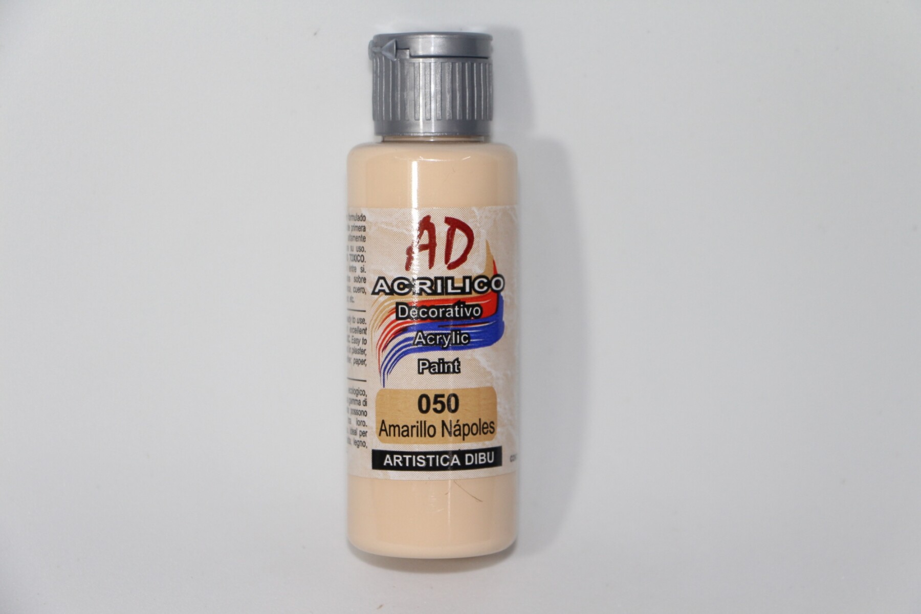 PINTURA ACRILICA ARTISTICA DIBU 60 ML. DIFERENTES COLORES - COLOR AMARILLO NAPOLES 050 