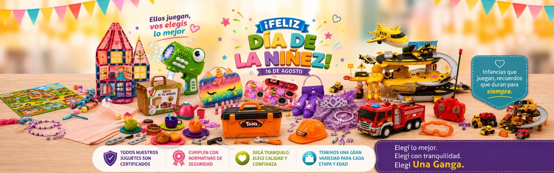 Juguetes para el Día de la Niñez | Juegos seguros para todas las edade