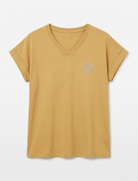 Musculosa básica Famone Dulce de leche