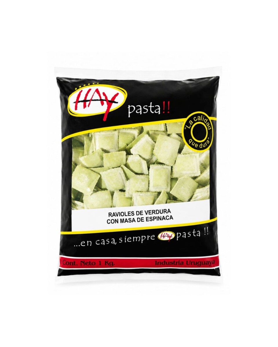 RAVIOLES DE VERDURA CON MASA DE ESPINACA 1KG HAY PASTA!! 
