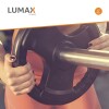Disco Pesa Olímpica Recubierta Lumax con 3 Agarres 10KG Disco Pesa Olímpica Recubierta Lumax con 3 Agarres 10KG