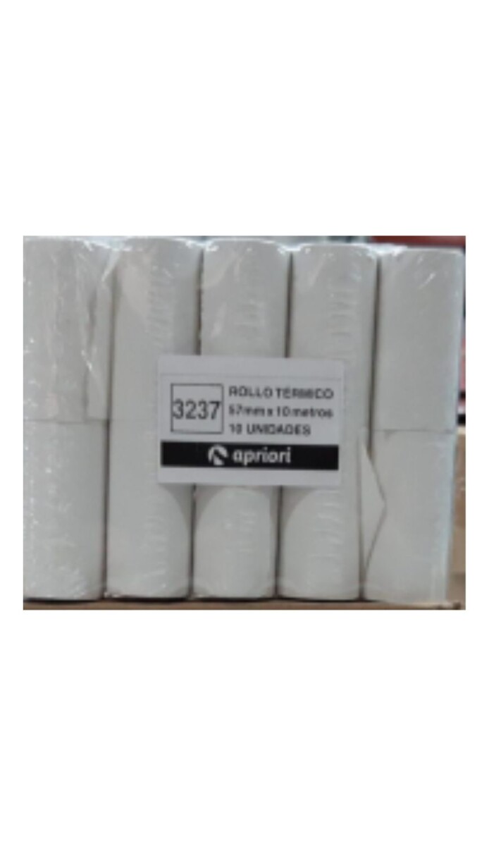 ROLLO TERMICO POS MANUAL 57MM X 40MM 10MTS (UNIDAD) 