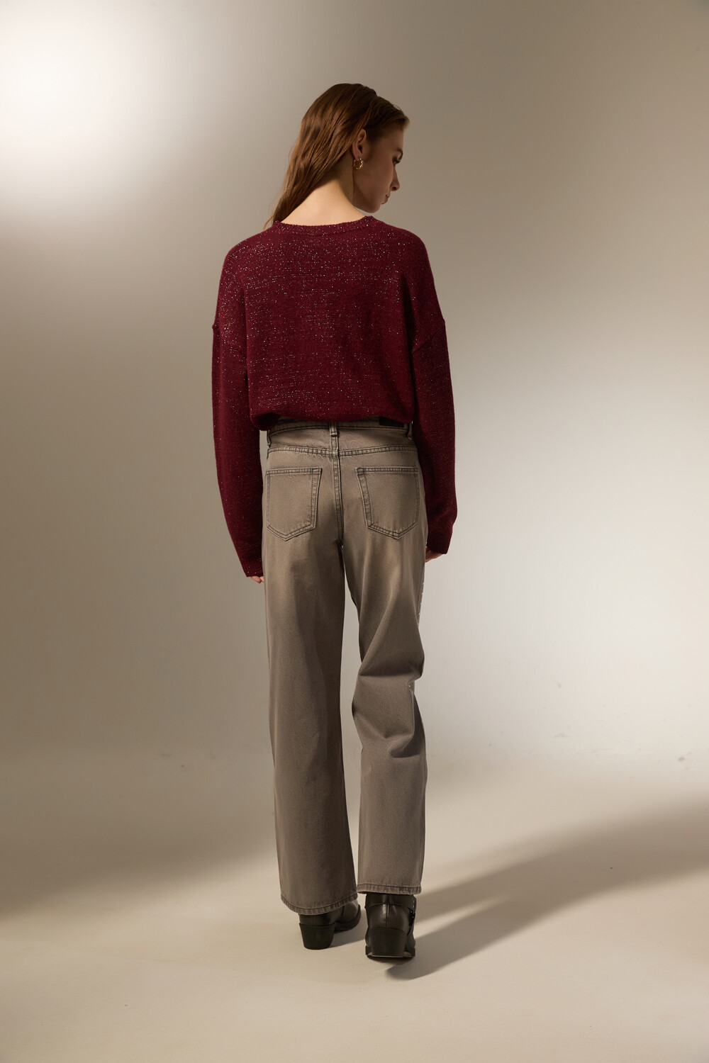 Pantalon Poggi Gris Claro