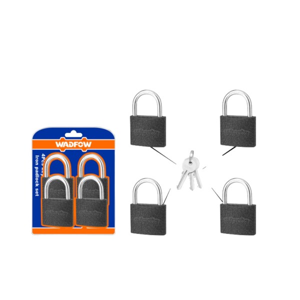 SET 4 CANDADOS MISMA LLAVE WADFOW Set 4 Candados Misma Llave Wadfow