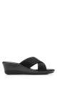 Sandalia Casual Flexi Con Pedrería Para Mujer Negro