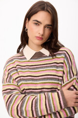 Sweater Crim Marron/Verde