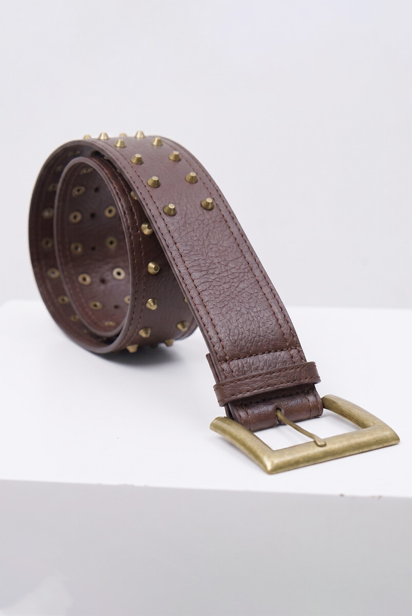 CINTO ANCHO CONIC - MARRON 