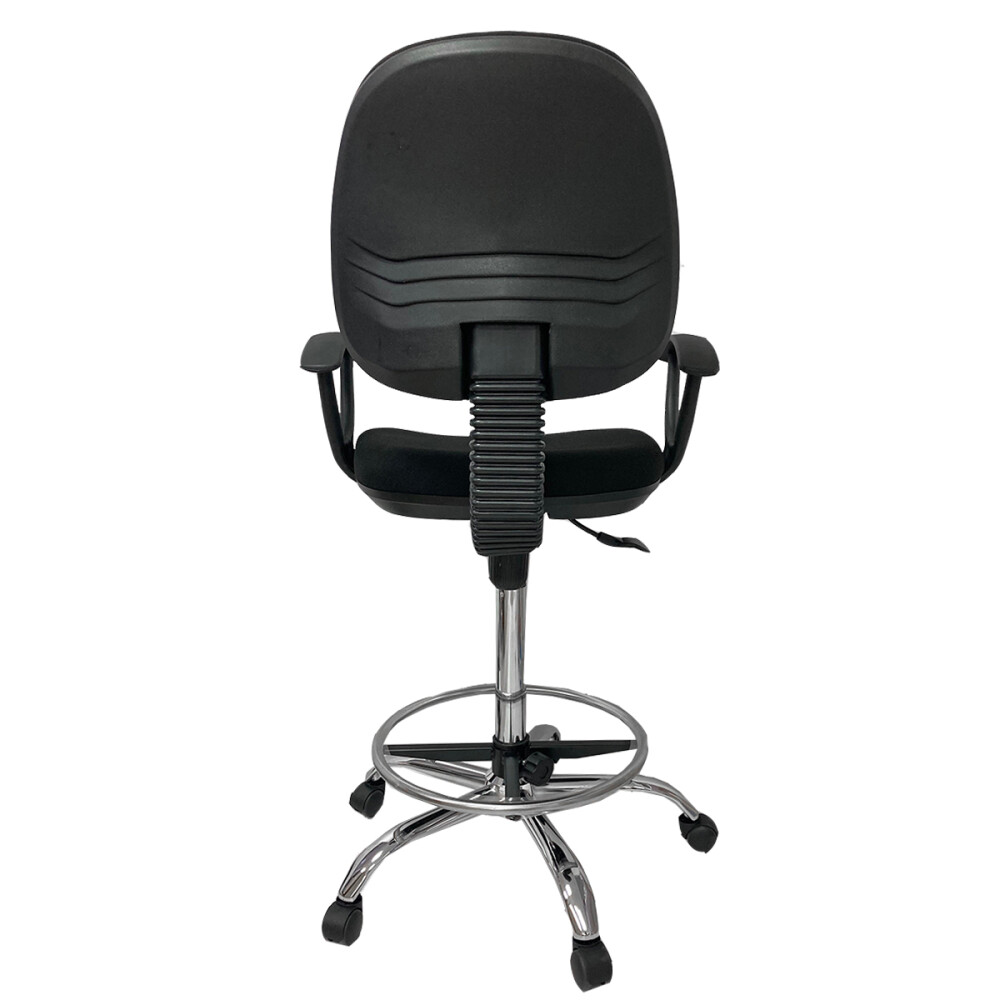 Silla alta de cajero Negro