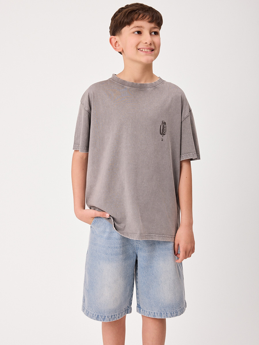 T-SHIRT M/C PALITO TEEN DIXIE Gris