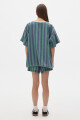 T-shirt Row ST Green/Blue