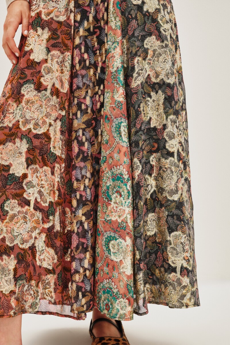 Falda Gitan Jacquard Mix Multicolor