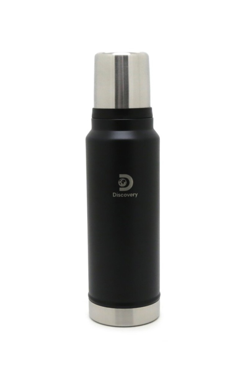 Termo 1000 mL doble Acero - Discovery Negro