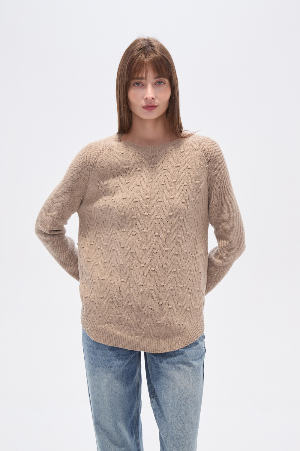 Sweater Pier Taupe Claro