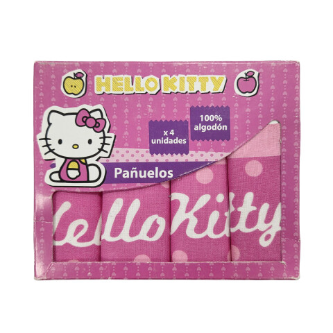 Pack x 4 Pañuelos Infantiles Hello Kitty 25 x 25 cm U