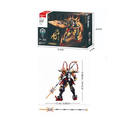 Juego Bloques Sluban Three Kingdoms Mecha Robo 001