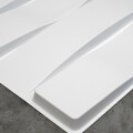 PANEL DECORATIVO EN PVC 3D PARA PARED MODELO D013 50x50 CM BLANCO MATE Panel Decorativo En Pvc 3d Para Pared Modelo D013 50x50 Cm Blanco Mate