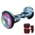 Skate Electrico Hoverboard Musica Bluetooth Luz Patineta 10" Color Variante Militar Azul
