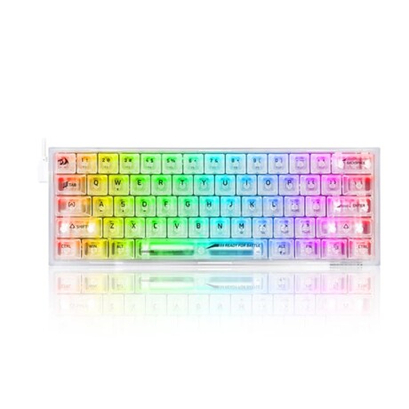 Teclado Gamer Redragon Fizz K617 RGB 60 Clear Teclado Gamer Redragon Fizz K617 RGB 60 Clear