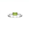 Anillo Cuadrado-Plata rodinada-Piedra Peridoto-AN2023 conpiedra