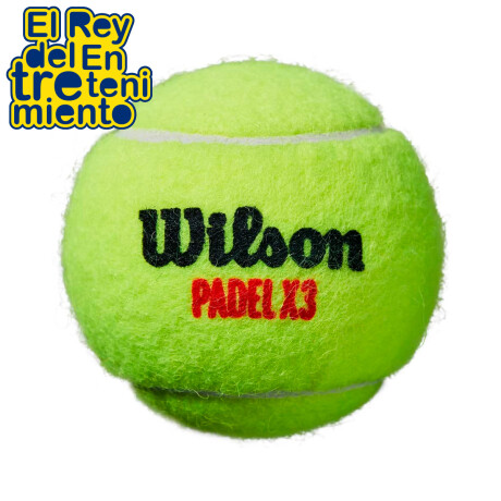 Set Tubo X3 Pelotas Wilson Para Padel Profesional 1