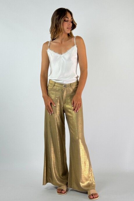 PANTALON JACINTO NEW METALIZADO Dorado