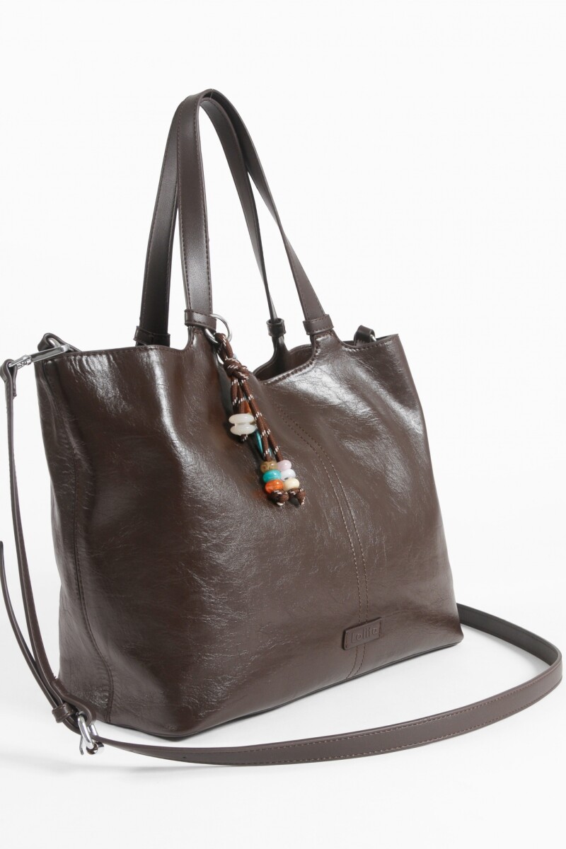 Cartera tote chocolate